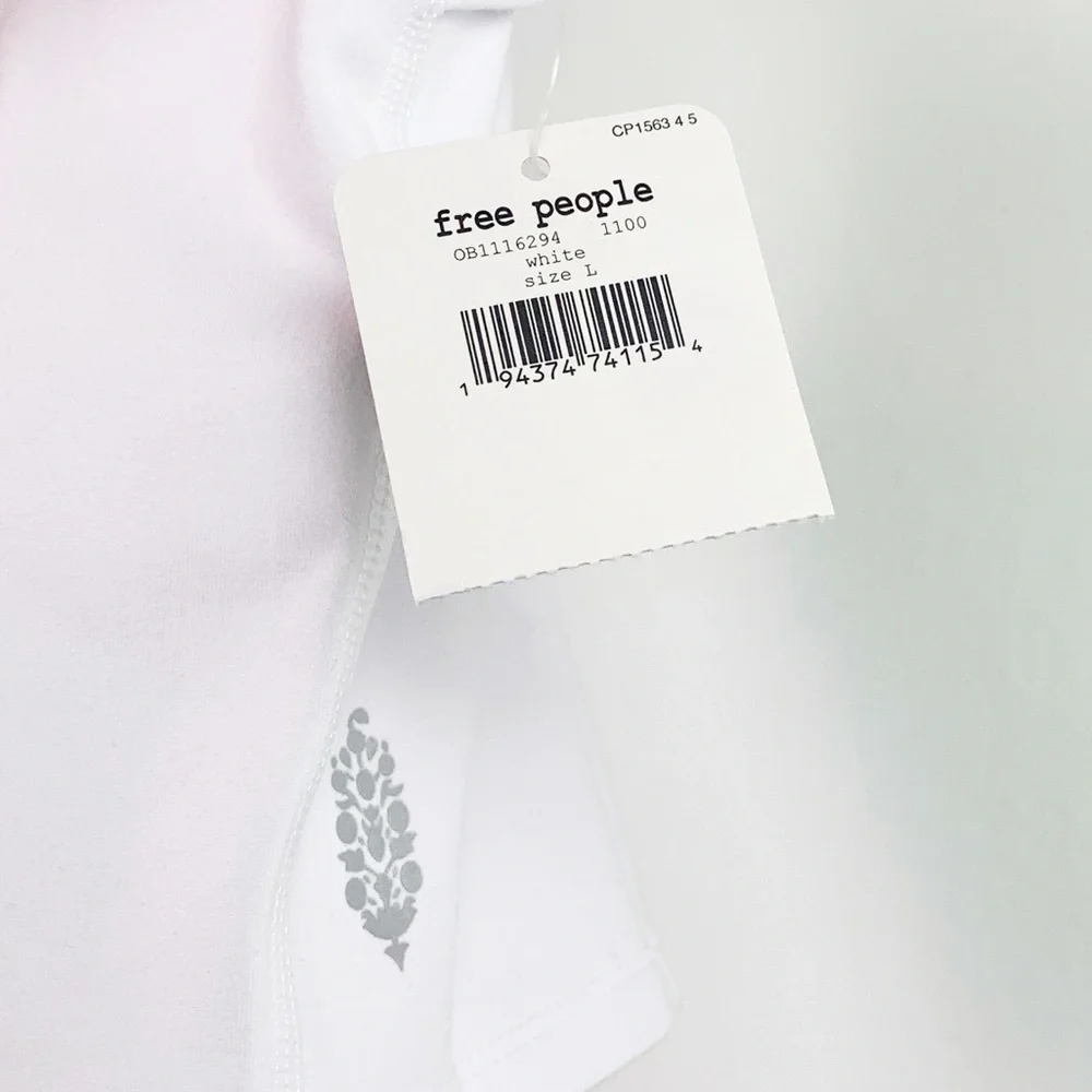 NWT FP Movement Free People Post Up Cropped Cami In White